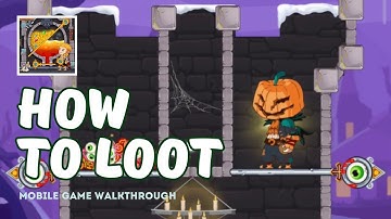 How to Loot - Pin Pull | Halloween Challenge & Brain quest | All Game Levels