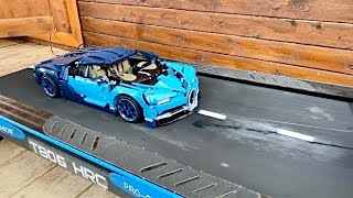 Lego Bugatti Race In Gym Lego Car Drag On Treadmill