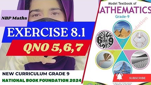 Exercise 8.1 Qno 5,6,7 class 9|| Slope/Gradient  ||Class 9th National Book foundation Maths|fbise
