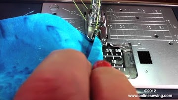 How to use the Rolled Hem foot (Janome foot D)