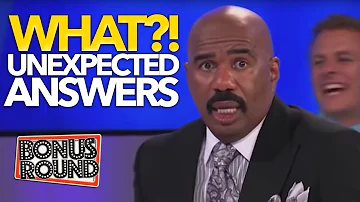 WHAT?!? UNEXPECTED ANSWERS ON Family Feud USA! Steve Harvey Can't Believe It!