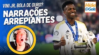 Vinicius Jr [TIRA O FÔLEGO] e deixa NARRADORES ESPANTADOS - Real Madrid Campeão da Champions