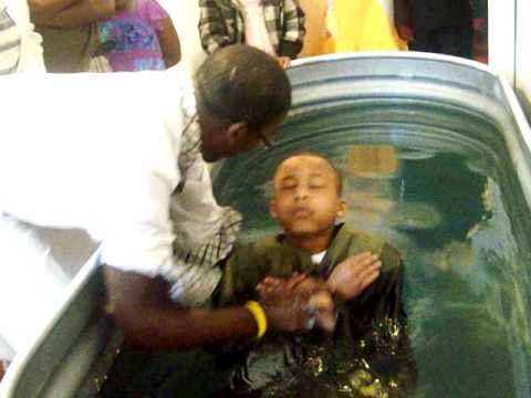 Sunday School student Water Baptized in Jesus Name...