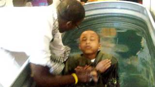 Sunday School student Water Baptized in Jesus Name & Holy Ghost filled.
