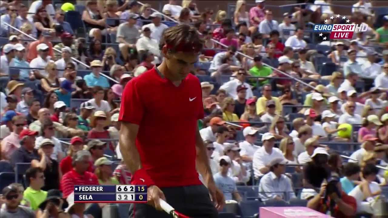 Roger Federer 49 seconds' service game