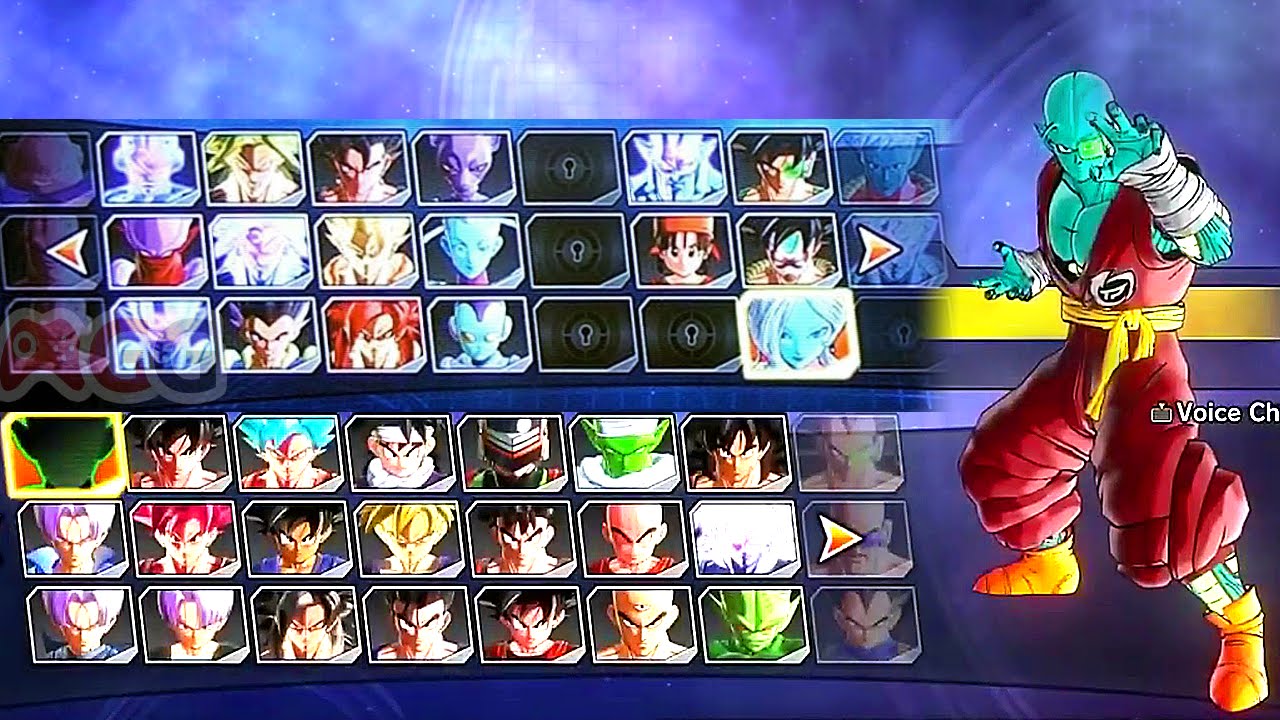 Dragon Ball Xenoverse 2 All Character Selection Slots - YouTube