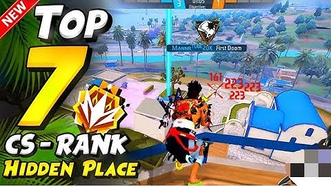 TOP 10 HIDDEN PLACES FOR CS RANK IN {SOLARA MAP} AFTER NEW SEASON UPDATE | cs rank tips and tricks