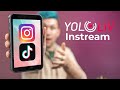 Live stream on instagram with any camera  yololiv instream review