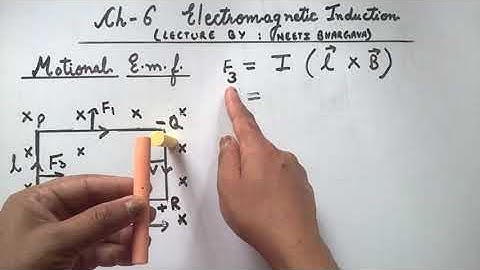 XII || Ch-6 || PART-4 || Motional emf due to the motion of conductor & by lorentz force(EMI)