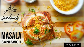 Potato masala sandwich recipe | Cheese potato sandwich