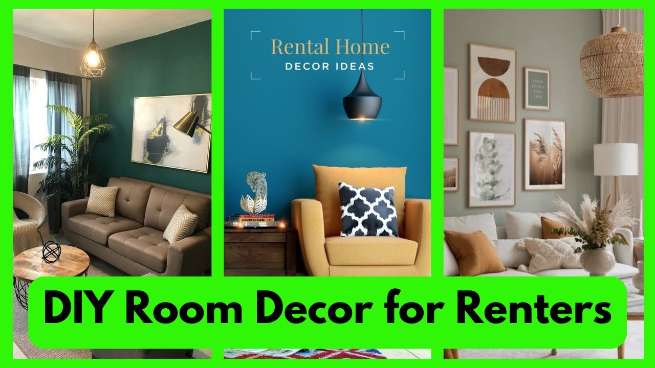 DIY Room Decor for Renters - YouTube