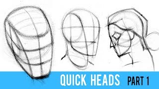 Quickly Draw Heads with the Loomis Method  Part 1