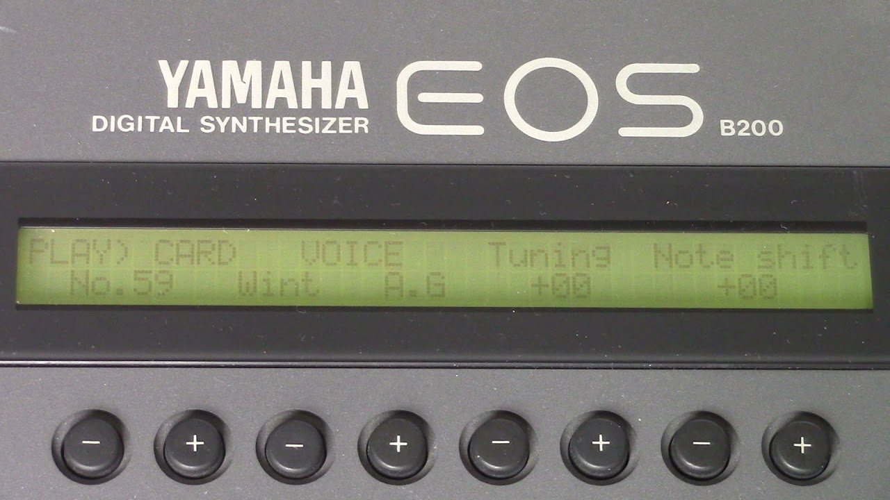 1988 Yamaha Tetsuya Komuro 2 RCD2000 Voice Card for YS100 YS200 B200  Synthesizer