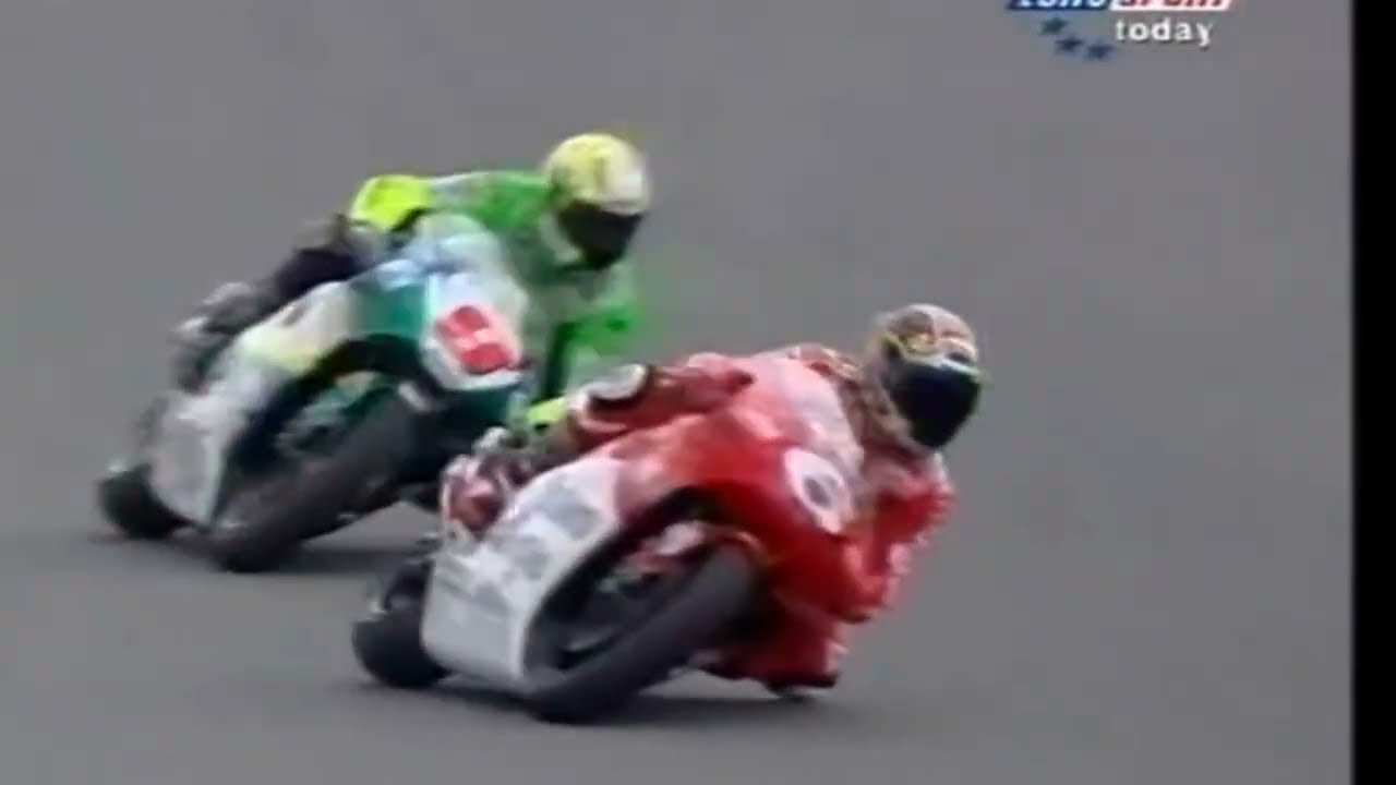 Brno 98 Doohan vs Biaggi vs Barros Eurosport LIVE commentary Toby Moody Dennis Noyes Randy Mamola