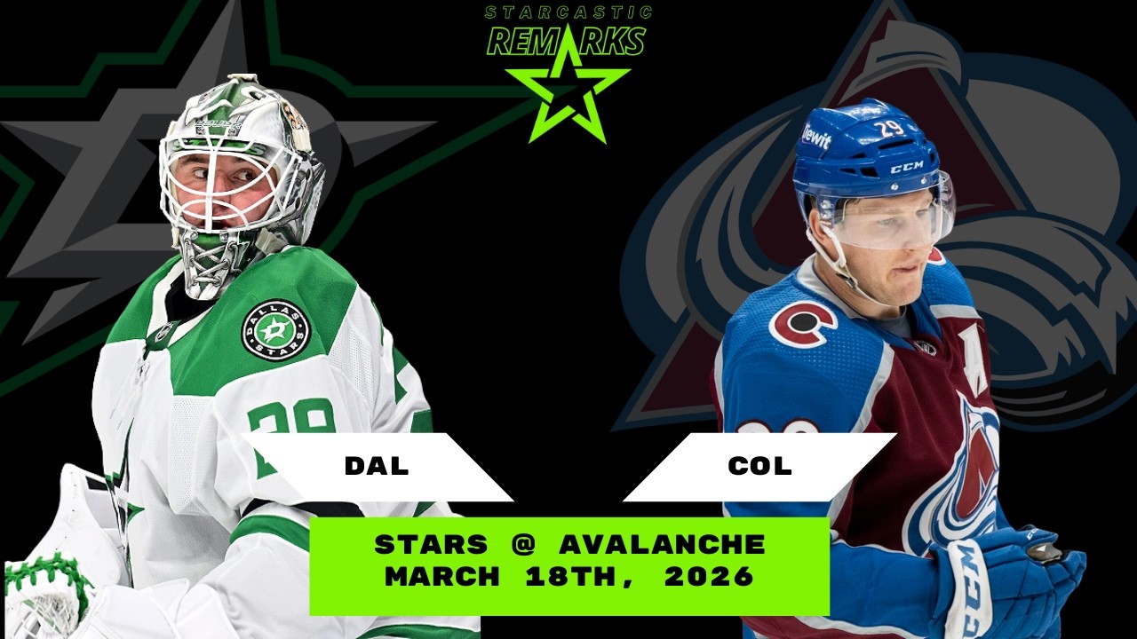Stars vs Avalanche Shootout Win, Oettinger Dominates | Episode 7-041 | March 18, 2026