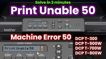 How to Fix Brother Print Unable 50 | Machine Error 50 | DCP-T310 T300 Printer Maintenance Mode 100%