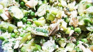 Рецепт! Летний салат с рыбой и овощами | #102 Рецепт! Летний салат с рыбой и овощами | #102