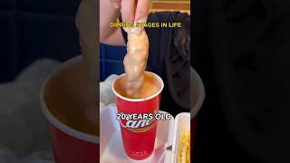 DIPPING STAGES IN LIFE #shorts #viral #mukbang