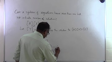 Chapter 04.05: Lesson: Can a System of Eqns Have More Than One But Not Infinite Number of Solutions?