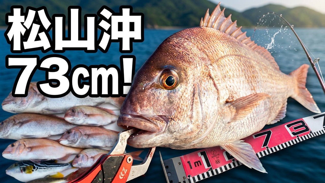 July 19th afternoon trip, Matsuyama offshore fishing report: 73cm