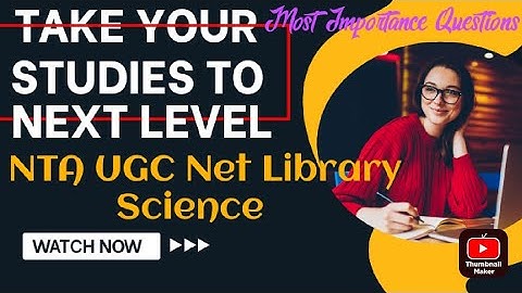 NTA UGC NET Library Science Questions with Answers.