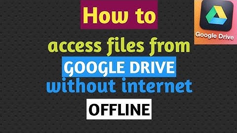 How to use google drive offline | How to save file offline in google drive