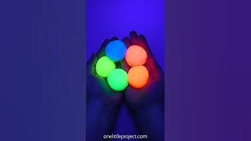 DIY Glow in the Dark Bouncy Balls 🟢🔵🟠