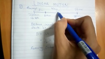 RELATIVE SPEED - KCSE MATHEMATICS - LINEAR MOTION