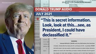 Trump claims he didn't share classified documents