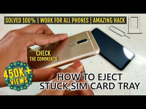 Solved | How to Remove a Stuck Sim Card Tray? | Try this Hack | All Phones | Remove Stuck Sim Tray