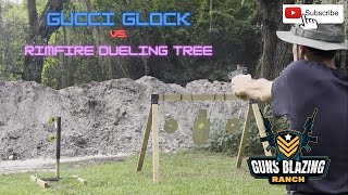 Gucci Glock 26 vs. Rimfire Dueling Tree