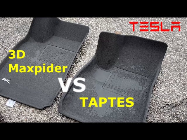 3D MAXpider vs TAPTES Floormats for Tesla! Differences and Similarities. 