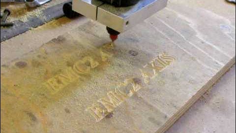 emc2 axis test on home built cnc router