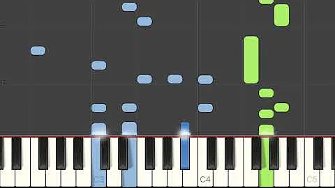 Merrily we roll along (Goodnight Ladies) - traditionals lesson 9 - piano tutorial