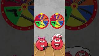 Red ball vs girlfriend CHALLENGE.Red Ball 4 animation #shorts