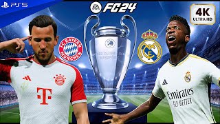 EA FC 24 | Bayern Munich Vs Real Madrid - UEFA Champions League Semi Final 2024 1st Leg | PS5 4K