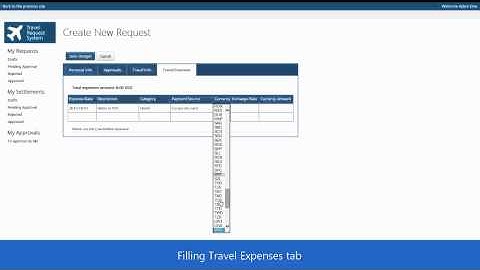 Travel Request System Video Guide for Administrator