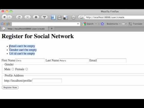 Episode 3: Object Validation and Showing Errors in ColdFusion on Wheels