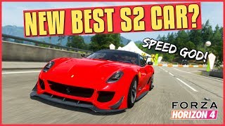 Unlock the new ferrari 599xx evolution now since it's an absolute top
speed god and one of best s2 class cars in forza horizon 4! is it even
over...