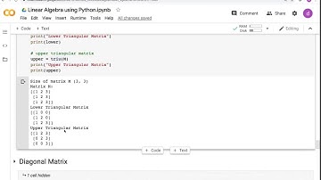 Linear Algebra for Machine Learning, Data Science || Types of Matrices
