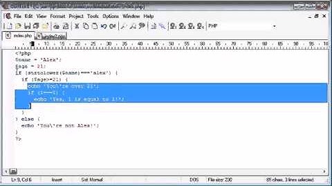 PHP Tutorial - 8 - Indentation - YouTube.FLV