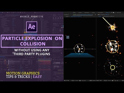 Particle Explosion on Collision in After Effects | No Plugin Required