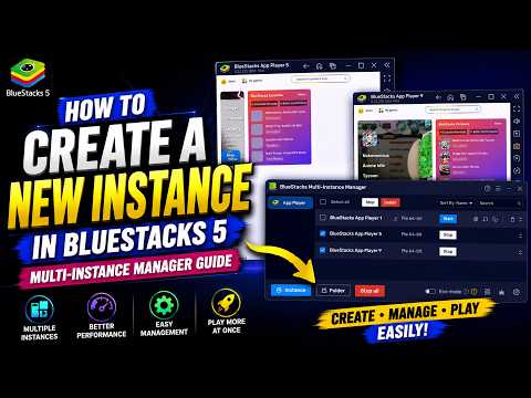 New Instance creation in BlueStacks 5 | Multi-Instance Manager Guide