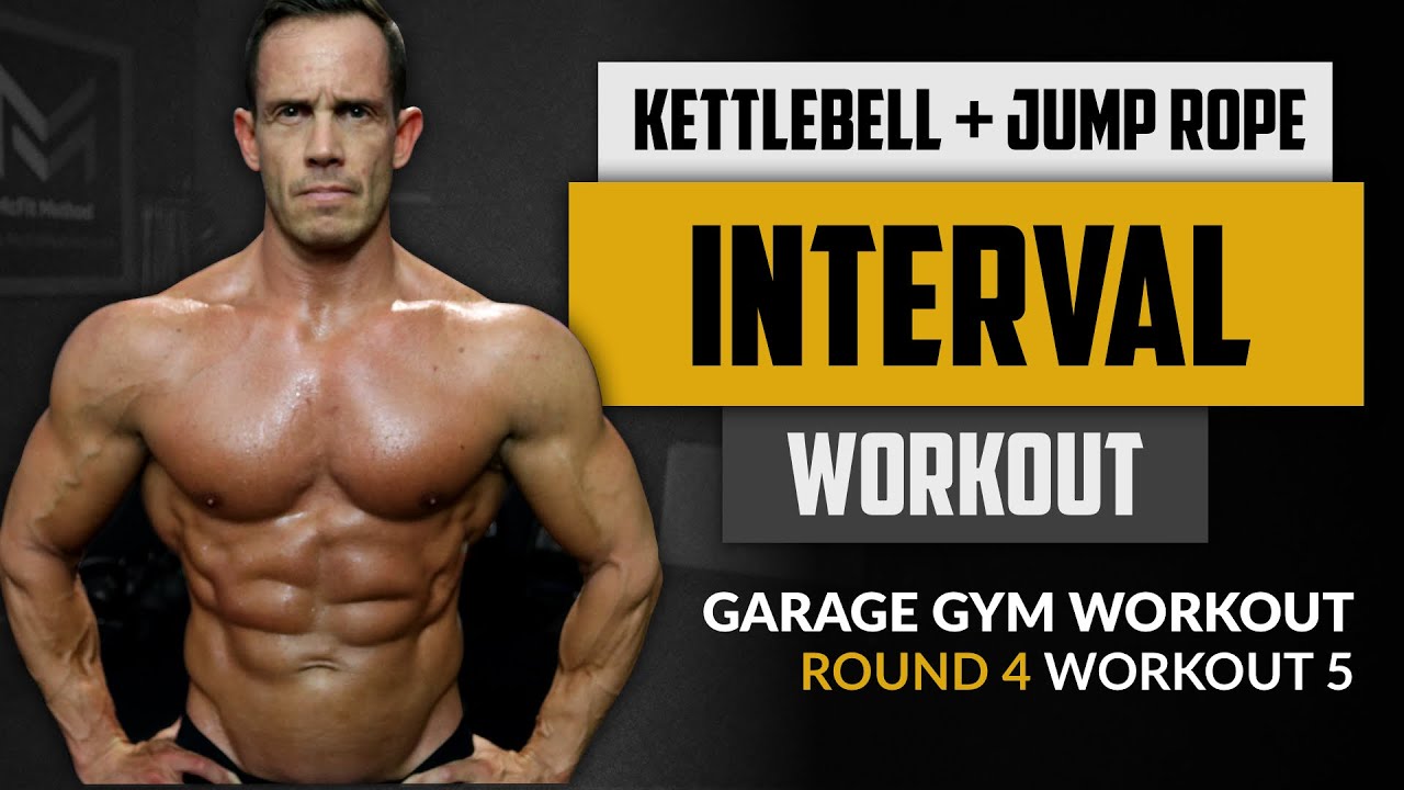 Jump Rope &amp; Kettlebell Interval Workout Burn Fat FAST