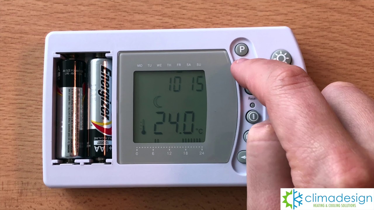 Programación termostato calefacción 