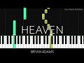 Bryan Adams - Heaven (Easy Piano Tutorial)