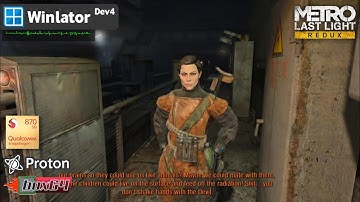 METRO LAST LIGHT REDUX on Android | Winlator (Dev4) | Snapdragon 870 | 6gb ram