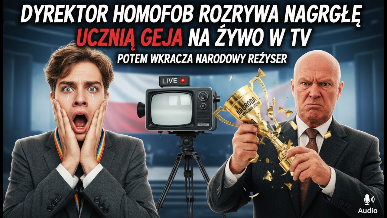 Dyrektor rozrywa nagrodę geja na żywo w TV — wkracza narodowy reżyser