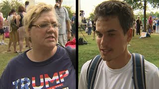 Trump protesters, supporters mark July 4 in DC