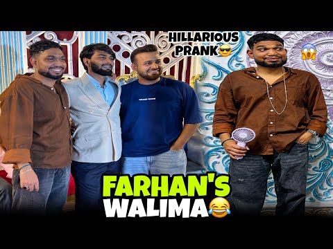 Farhan’s wedding reception was hillarious😎Shadi ke beech electric prank kardia😱